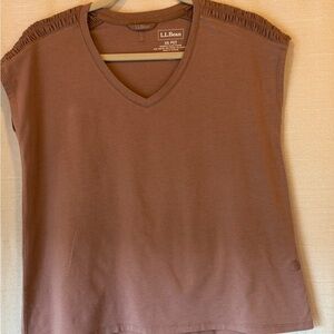 L.L. Bean Women's plum/brownish tee